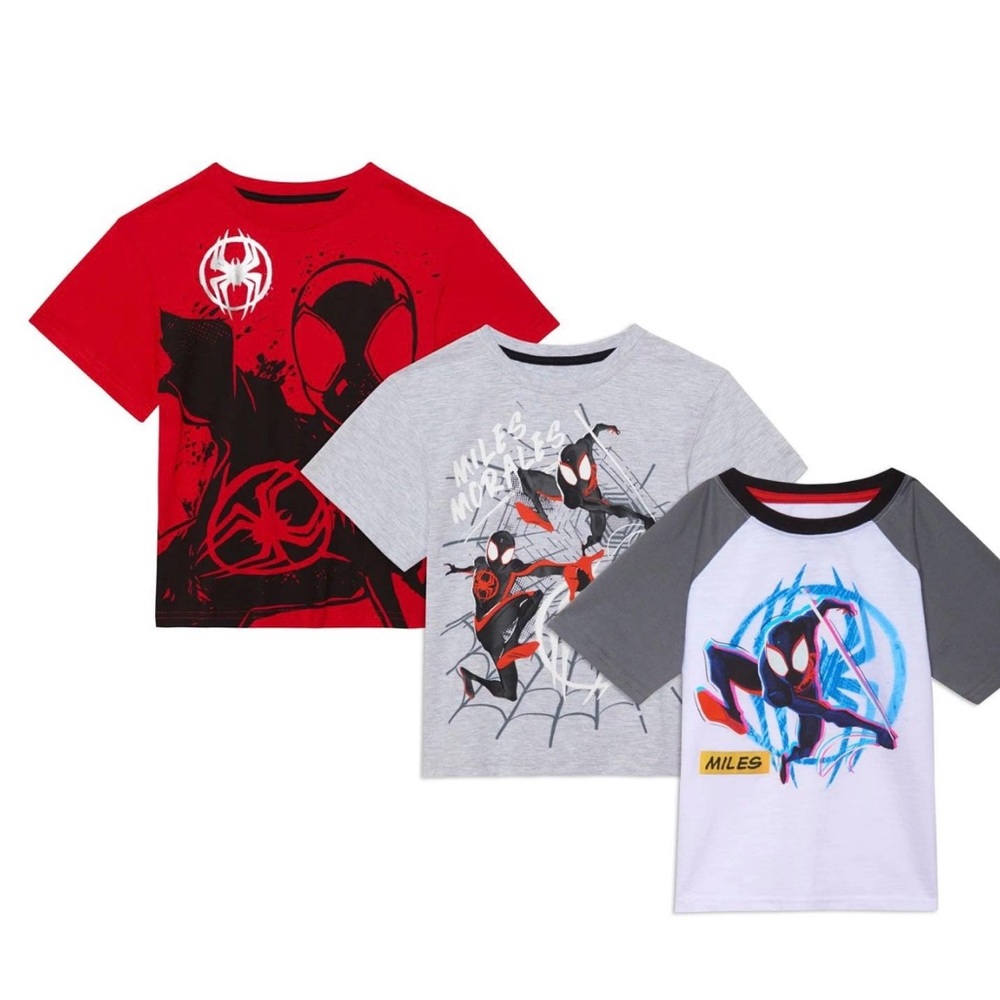 Marvel’s Spider Man Boy’s 3-Pack Graphic Tee Set